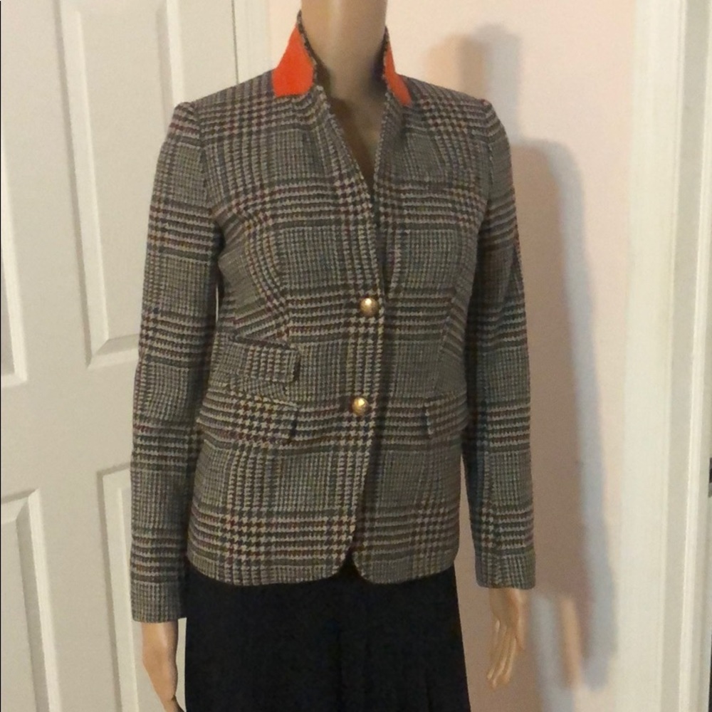 J.Crew houndstooth blazer